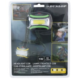 Dunlop - Latarka czołowa turystyczna LED (zielony)