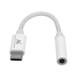 Adapter USB Type-C - 3,5mm mini jack Maclean, cyfrowy układ scalony, obsługa 99% urządzeń na rynku, MCTV-847