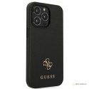 Guess Saffiano 4G Small Metal Logo - Etui iPhone 13 Pro Max (czarny)