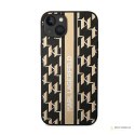 Karl Lagerfeld Monogram Stripe - Etui iPhone 14 (brązowy)