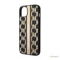 Karl Lagerfeld Monogram Stripe - Etui iPhone 14 (brązowy)