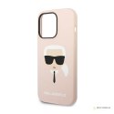 Karl Lagerfeld Silicone Ikonik Karl`s Head - Etui iPhone 14 Pro Max (różowy)