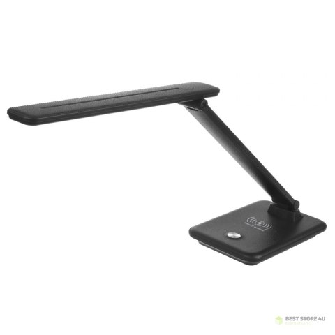 Lampka biurkowa LED Maclean, max. 9W, 220-240V AC, możliwość zmiany barwy, ściemnialna, ładowarka bezp., 450lm, MCE616 B Lampka biurkowa LED Maclean, max. 9W, 220-240V AC, możliwość zmiany barwy, ściemnialna, ładowarka bezp., 450lm, MCE616 B