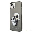 Karl Lagerfeld IML Glitter NFT Karl & Choupette - Etui iPhone 14 (czarny)