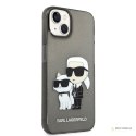 Karl Lagerfeld IML Glitter NFT Karl & Choupette - Etui iPhone 14 (czarny)