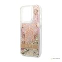 Guess Liquid Glitter Paisley - Etui iPhone 14 Pro (złoty)