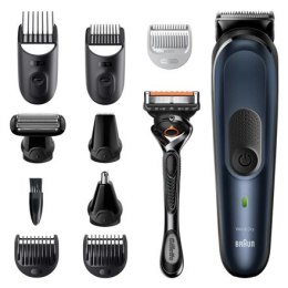 Braun All-in-one trimmer MGK7330 Cordless, Number of length steps 13, Black/Blue