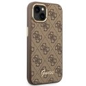 Guess 4G Metal Camera Outline Case - Etui iPhone 14 (Brązowy)