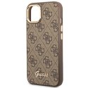 Guess 4G Metal Camera Outline Case - Etui iPhone 14 (Brązowy)
