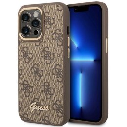 Guess 4G Metal Camera Outline Case - Etui iPhone 14 Pro Max (Brązowy)