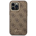 Guess 4G Metal Camera Outline Case - Etui iPhone 14 Pro Max (Brązowy)