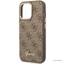 Guess 4G Metal Camera Outline Case - Etui iPhone 14 Pro Max (Brązowy)