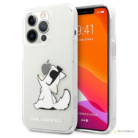 Karl Lagerfeld Choupette Fun - Etui iPhone 13 Pro (przezroczysty)