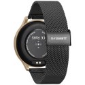 Garett Smartwatch Classy złoto-czarny stalowy