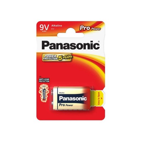 Panasonic bateria alkaliczna 6LR61/9V Pro Power - 1 szt blister