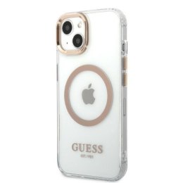 Guess Metal Outline Magsafe - Etui iPhone 13 (przezroczysty)