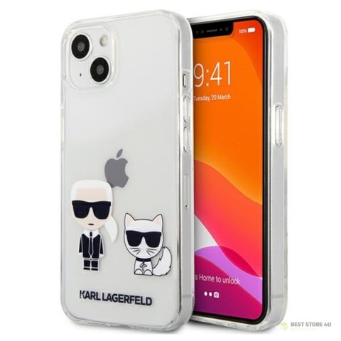 Karl Lagerfeld Ikonik & Choupette - Etui iPhone 13 (przezroczysty)