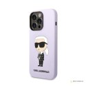 Karl Lagerfeld Silicone NFT Ikonik - Etui iPhone 14 Pro Max (fioletowy)