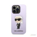 Karl Lagerfeld Silicone NFT Ikonik - Etui iPhone 14 Pro Max (fioletowy)