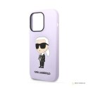 Karl Lagerfeld Silicone NFT Ikonik - Etui iPhone 14 Pro Max (fioletowy)