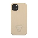 Guess Saffiano Triangle Logo Case - Etui iPhone 14 (beżowy)