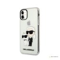 Karl Lagerfeld IML Glitter NFT Karl & Choupette - Etui iPhone 11 (przezroczysty)