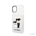 Karl Lagerfeld IML Glitter NFT Karl & Choupette - Etui iPhone 11 (przezroczysty)