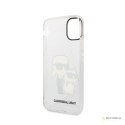 Karl Lagerfeld IML Glitter NFT Karl & Choupette - Etui iPhone 11 (przezroczysty)