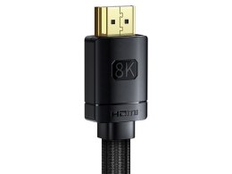 BASEUS Kabel 8K HDMI 2m 2.1 High Definition Series, 60Hz, 3D, HDR, 48Gbps (CAKGQ-K01) Czarny