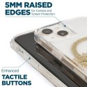 Case-Mate Karat MagSafe - Etui iPhone 14 zdobione złotem (Marble)