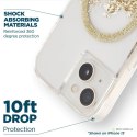 Case-Mate Karat MagSafe - Etui iPhone 14 zdobione złotem (Marble)