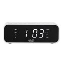 Adler Alarm Clock with Wireless Charger AD 1192W	 AUX in, White, Alarm function