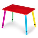 Meble dla dzieci komplet drewniany stół + 2 krzesła kolorowe