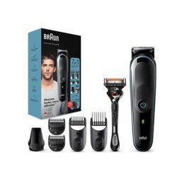 Braun All-in-one trimmer MGK5345 Cordless, Number of length steps 13, Black/Blue