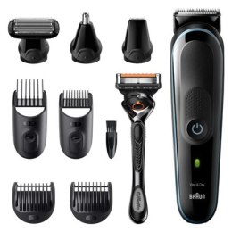 Braun All-in-one trimmer MGK5380 Cordless, Number of length steps 13, Black/Blue