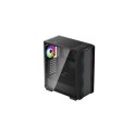 Deepcool CC560 with 4pcs ARGB Fans Black, Mid-Tower, Power supply included No