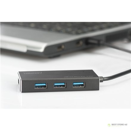 Digitus USB 3.0 Hub, 4-port Incl. 5V/2A power supply DA-70240-1 Digitus USB 3.0 Hub, 4-port Incl. 5V/2A power supply DA-70240-1