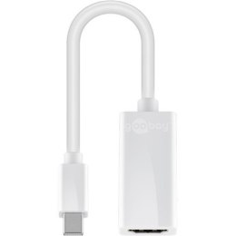 Goobay Mini DisplayPort/HDMI adapter cable 1.1 51729 White, HDMI female (Type A), Mini DisplayPort male