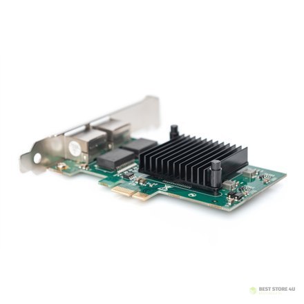 Digitus Gigabit Ethernet PCI Express Card, 2-port 32-bit, low profile bracket, Intel chipset DN-10132 Digitus Gigabit Ethernet PCI Express Card, 2-port 32-bit, low profile bracket, Intel chipset DN-10132