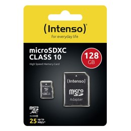 Intenso MicroSDXC - Karta pamięci 128 GB Class 10 40 MB/s z adapterem