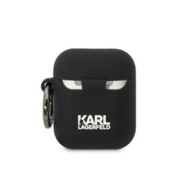 Karl Lagerfeld Silicone Karl & Choupette - Etui AirPods 1/2 gen (czarny)