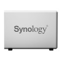 Synology Tower NAS DS120j up to 1 HDD/SSD, Marwell, Armada 3700 Dual-Core, Processor frequency 0.8 GHz, 0.5 GB, DDR3, 1x1GbE, 2x