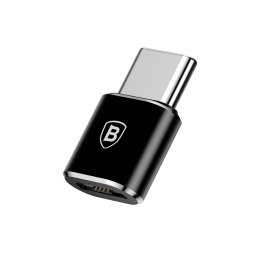 Baseus adaptér OTG microUSB - USB-C černý