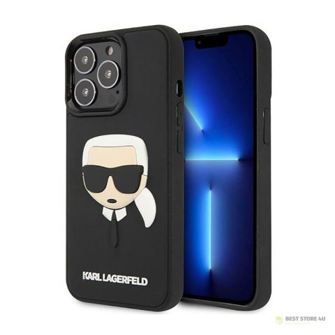 Karl Lagerfeld 3D Rubber Karl`s Head - Etui iPhone 14 Pro (czarny)