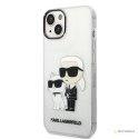 Karl Lagerfeld IML Glitter NFT Karl & Choupette - Etui iPhone 14 (przezroczysty)