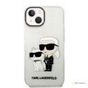 Karl Lagerfeld IML Glitter NFT Karl & Choupette - Etui iPhone 14 (przezroczysty)