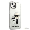 Karl Lagerfeld IML Glitter NFT Karl & Choupette - Etui iPhone 14 (przezroczysty)