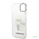 Karl Lagerfeld IML Glitter NFT Karl & Choupette - Etui iPhone 14 (przezroczysty)