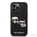 Karl Lagerfeld Ikonik 3D Karl & Choupette - Etui iPhone 14 Pro (czarny)