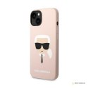 Karl Lagerfeld Silicone Ikonik Karl`s Head - Etui iPhone 14 (różowy)